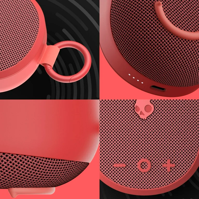 Bocina Skullcandy KILO ROJA  Bluetooth 5.3 IPX7 Resistente al agua, 24hrs, USB-C - 2SKSK1845M0L2