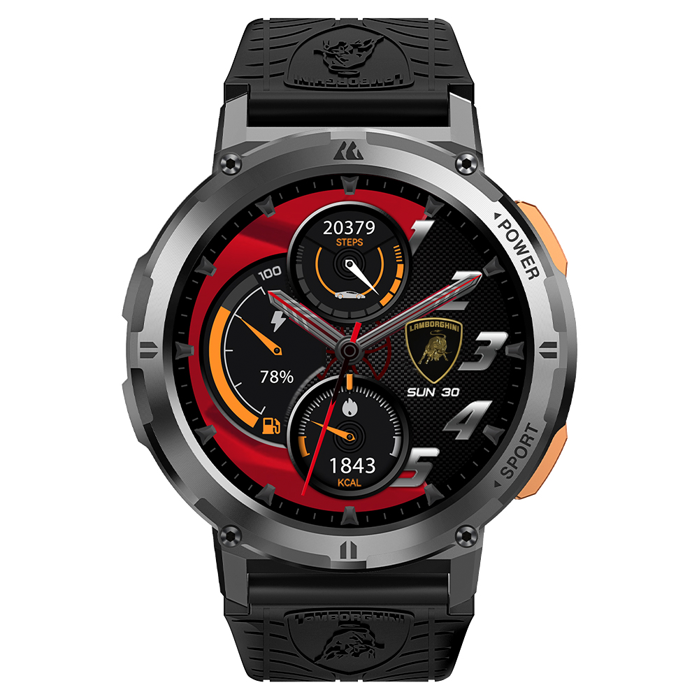 SmartWatch Lamborghini Aventador Cerchio Nero Reloj Inteligente LB-SWNERO open box