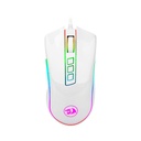 Mouse Gaming Redragon M711W- Blanco FPS COBRA FPS, Sensor Pixart P3360 10,000DPI RGB Chroma, 8 Botones programables