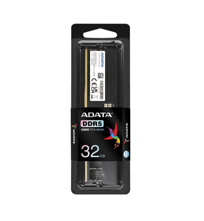 Memoria RAM ADATA UDIMM  AD5U480032G-S DDR5, 4800MHz, 32GB, CL40