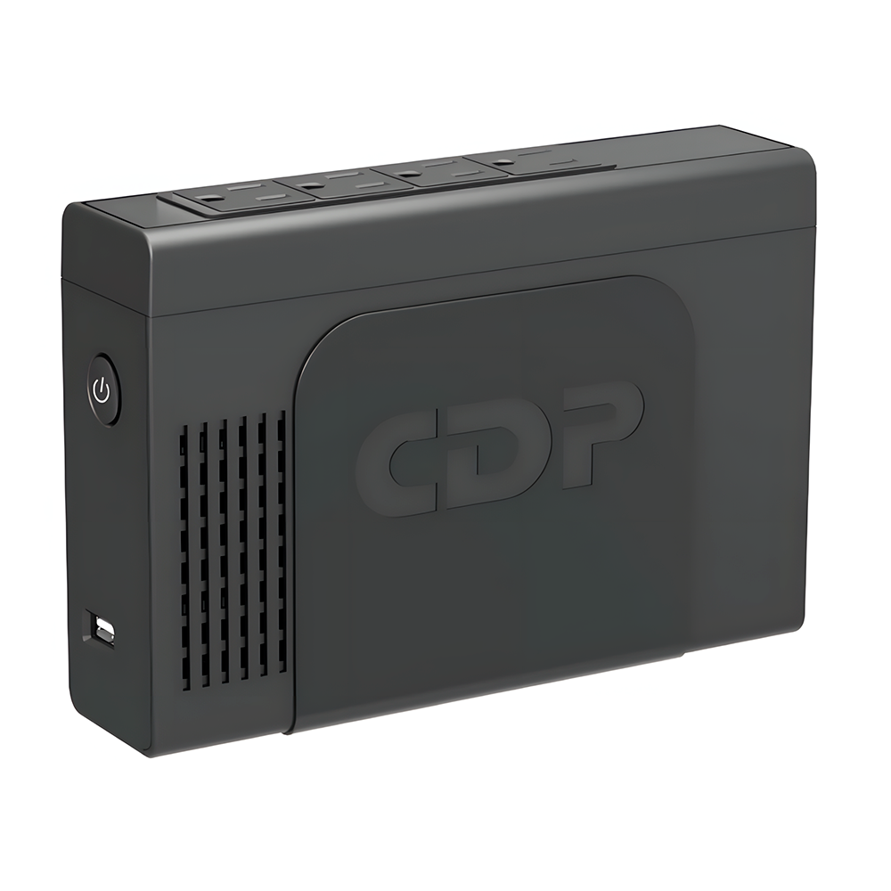 UPS Compacto CDP LI-504, 500VA/250W 4 Output, 1 USB , con Batería de Lithium,120V AC