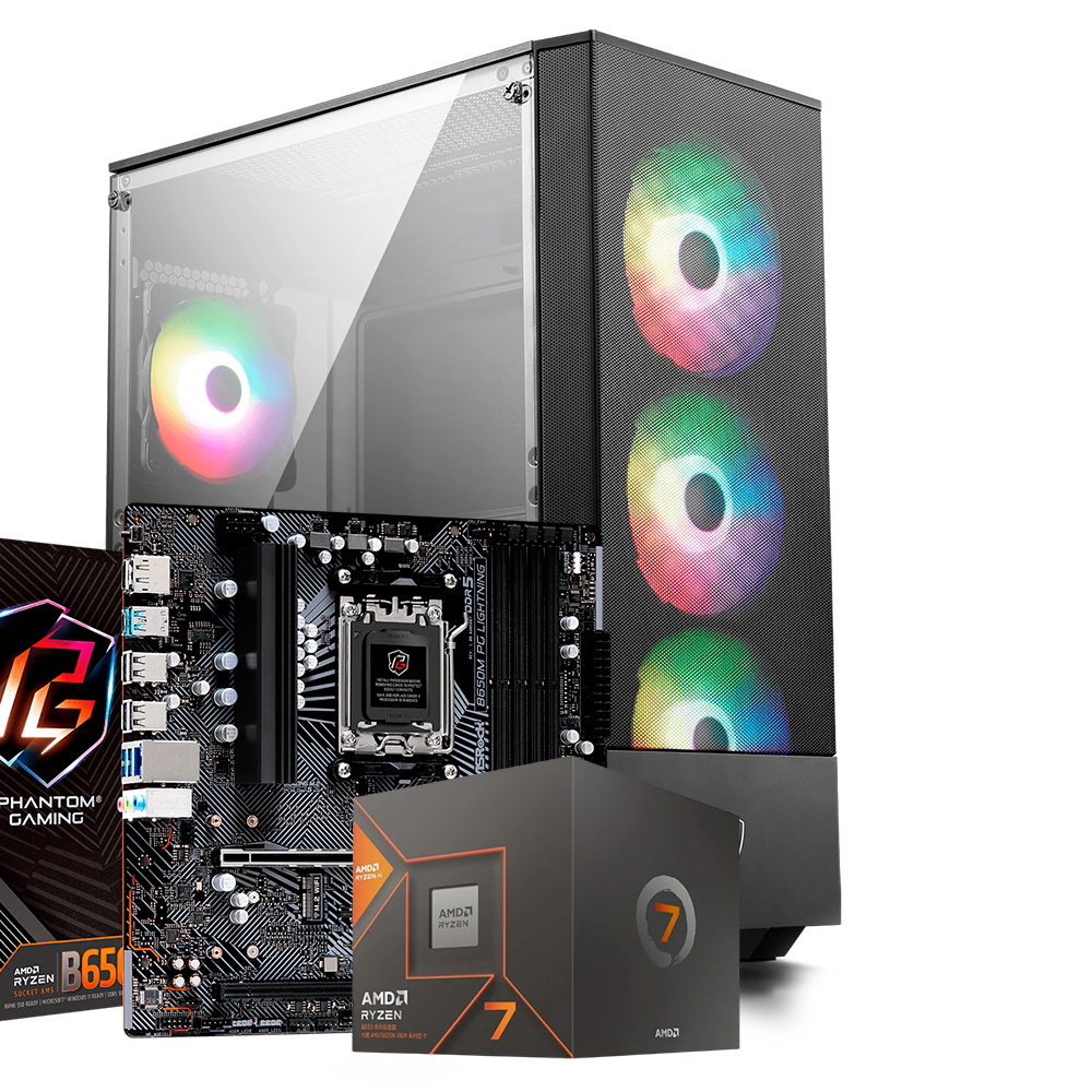Pc MAG Forge, Ryzen 7 8700G, Radeon 780M, DDR5 16GB, M.2 500GB, 500W 80+