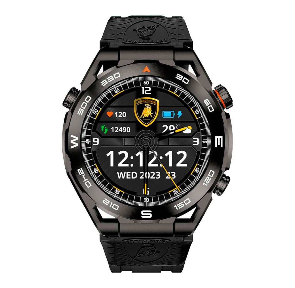 Smartwatch Lamborghini Aventador V12 GT, bluetooth, ip67, LB-SW-V12GTN