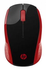 Mouse HP 200 Optica Red Wireless, 2HU82AA