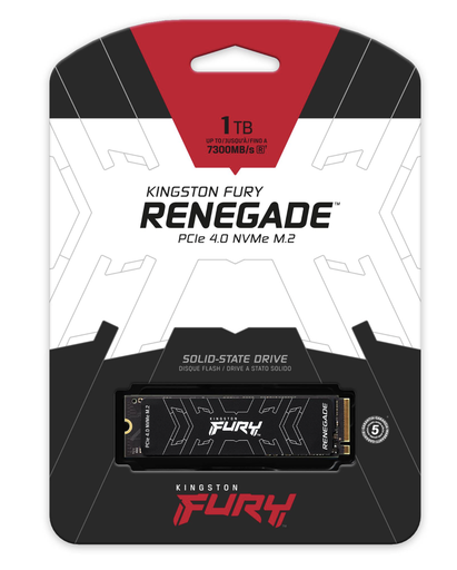 [11785] Disco M.2 Kingston FURY Renegade 1TB SSD interno  M.2 2280 PCI 7.300/6.000 MB/s SFYRS/1000G