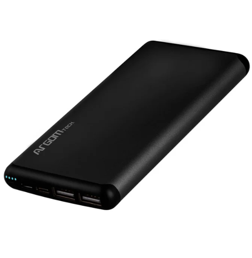 [16784] Power Bank ARGOM, s12, 12,000MAH, Aluminio ARG-PB-1150BK Black
