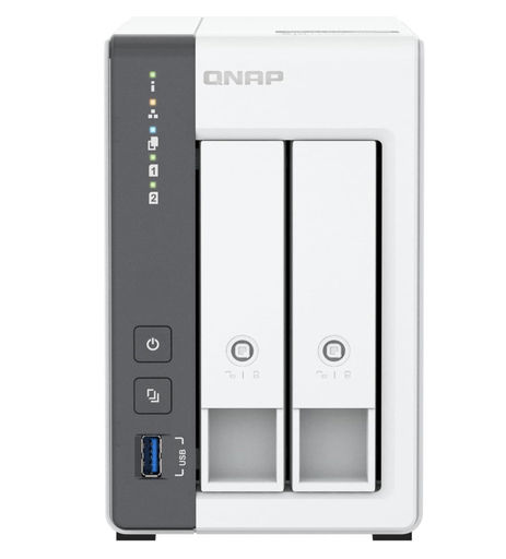 [16793] NAS QNAP 2.5GbE de 2 bahías más asequible CPU ARM Cortex-A55 de cuatro núcleos, NPU integrada y 4 GB de RAM DDR4 (sin disco) 22 TB MAX QP-TS216G