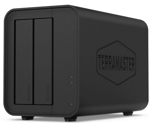 [16796] NAS TERRAMASTER  2 bahías - CPU de cuatro núcleos N95, RAM DDR5 de 8 GB, 2.5GbE Puerto x 2,  (sin disco) F2-424