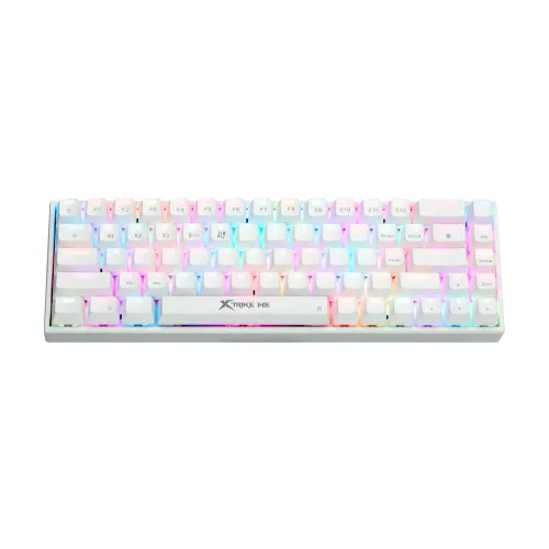 [16832] Teclado Xtrike-Me GK-993W Inalambrico Blanco, Red Switch 60% Wireless Gaming Keyboard BLANCO