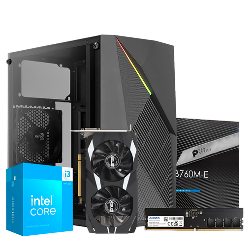[16880] PC Intel Now Plus, i3 14100, RTX 3050 6GB, 16GB DDR5, SSD 480GB, 600W 80+