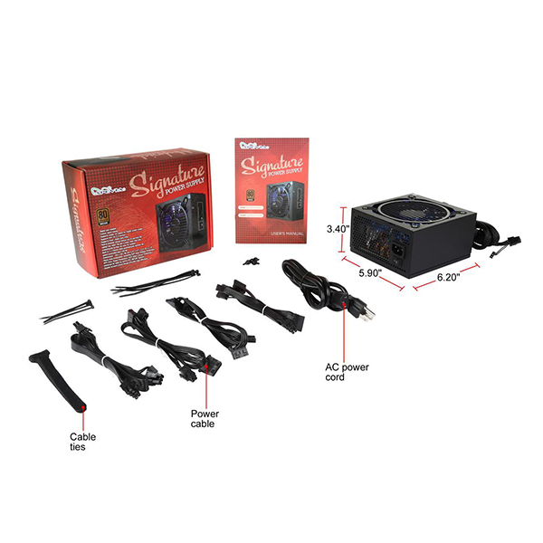 Fuente de Poder Apevia Signature 900W Semi Modular 80+ Bronze