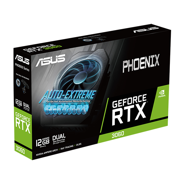 Tarjeta de video Asus RTX 3060 Phoenix 12GB GDDR6  PH-RTX3060-12GB
