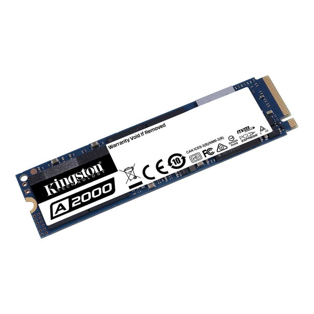 Unidad M.2 Kingston A2000 SSD 1TB NVMe 2280 PCIe SA2000M8/1000G