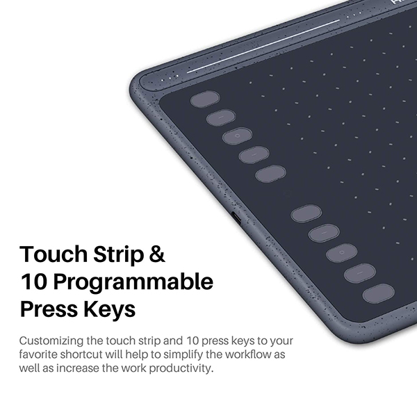 Tableta Gráfica HUION HS611 10" Space Gray