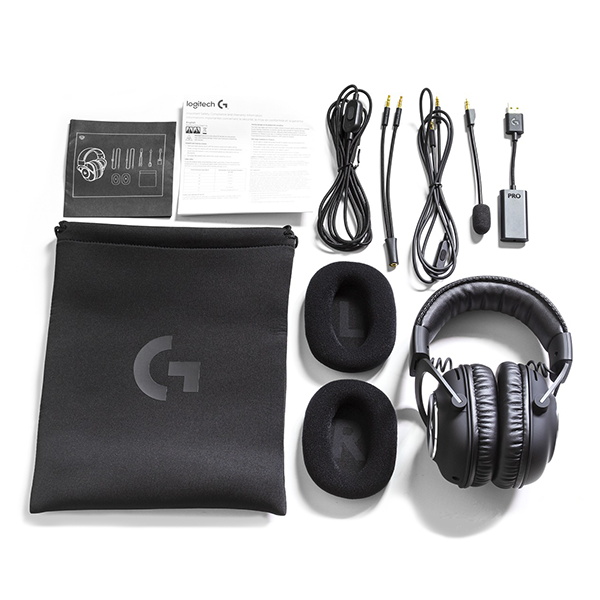 Headset Gaming Logitech Pro USB Black