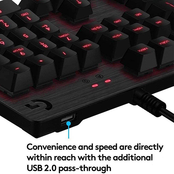 Teclado Gaming Logitech G413 Mecánico Backlight USB Carbon/Silver