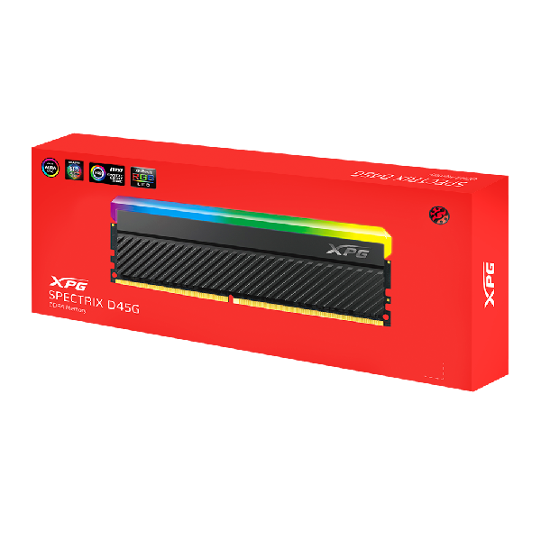 Memoria Ram Adata XPG Spectrix D45G 8GB DDR4 3200Mhz RGB AX4U36008G18I-CBKD45G