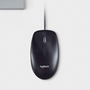 Mouse Logitech M100 Optico 3 Botones Cable USB Negro
