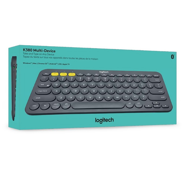 Teclado Logitech K380 Bluetooth Multi dispositivo Negro ESP