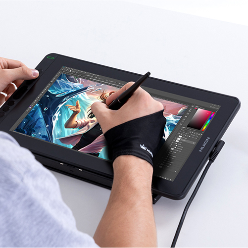 Tableta Grafica Huion Kamvas 13 Pen Display Midnight Green GS1331-G