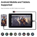 Tableta Grafica Huion Kamvas 13 Pen Display Midnight Green GS1331-G