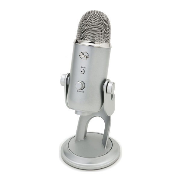 Micrófono Logitech Profesional Blue Yeti, Silver 988-000103