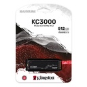 Unidad M.2 Kingston KC3000 512GB PCIe 4.0 NVMe SSD 	SKC3000S/512G