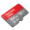 Memoria Micro SDHC Sandisk 64GB  Ultra A1 - Clase 10 + Adaptador