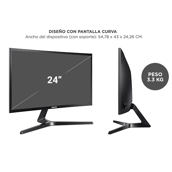 Monitor Gaming CRG50 24" FHD 144hz Curvo LC24RG50FQLX