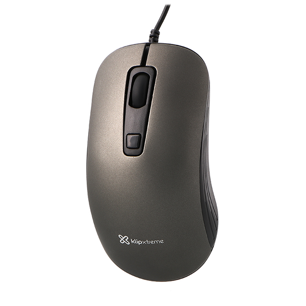 Mouse Óptico Klip Xtreme Shadow USB - 1600 DPI KMO-111