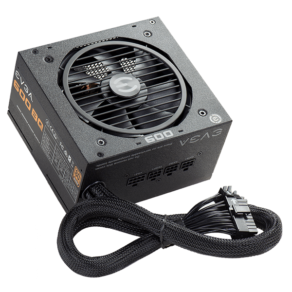 Fuente de poder 600BQ 600W 80 Plus Bronze Semi-Modular EVGA OFF