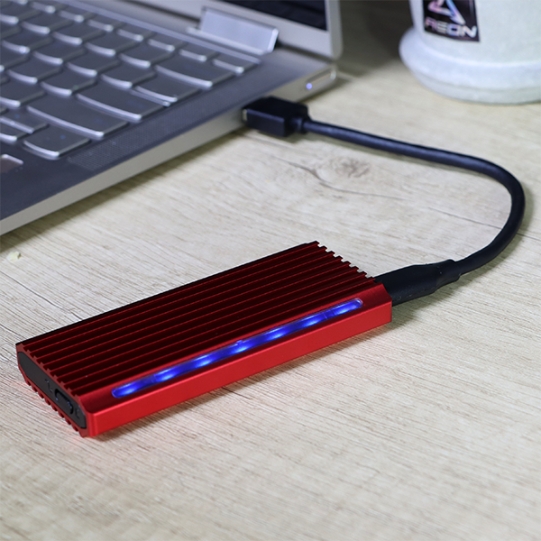 Enclosure USB 3.0 HIGH SPEED M2 (NGFF) & NVME SSD AGI-6865