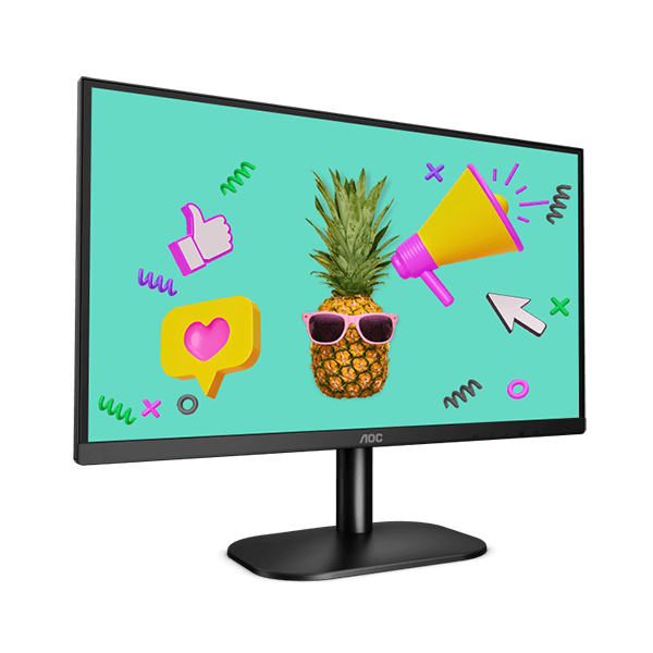 Monitor AOC 24" 24B2XHM VA 1080p Full HD, VGA, HDMI, Black