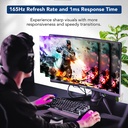 Monitor Gaming Hyundai 32" FHD, Curved, 34CGM Series 165Hz – Black