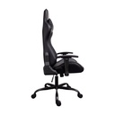 Silla Gamer T-Dagger Mustang - Negro Base Metalica - Descansa-brazos ajustables - Reclinable T-TC700BK