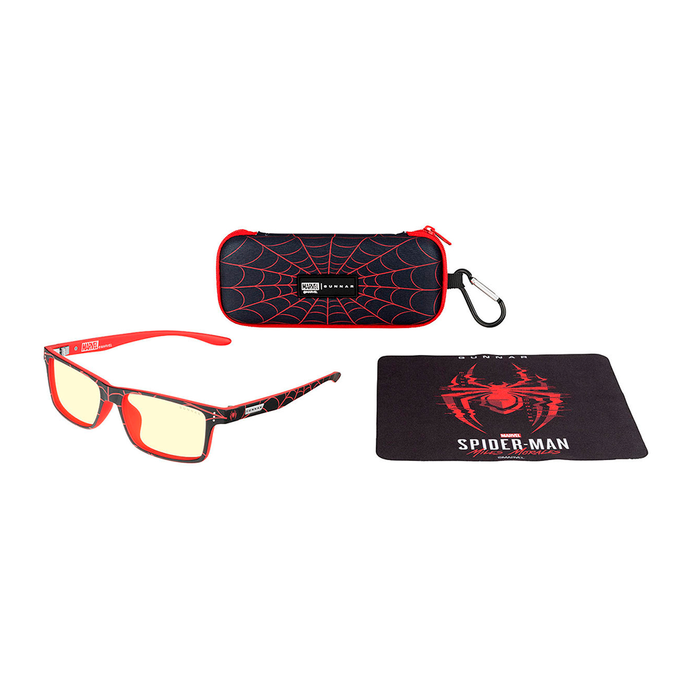 Gafas GUNNAR CRUZ, SPIDER-MAN Miles Morales edition 12+, Tinte Amber, block 100% UV, 55mm wide - CRU-11913