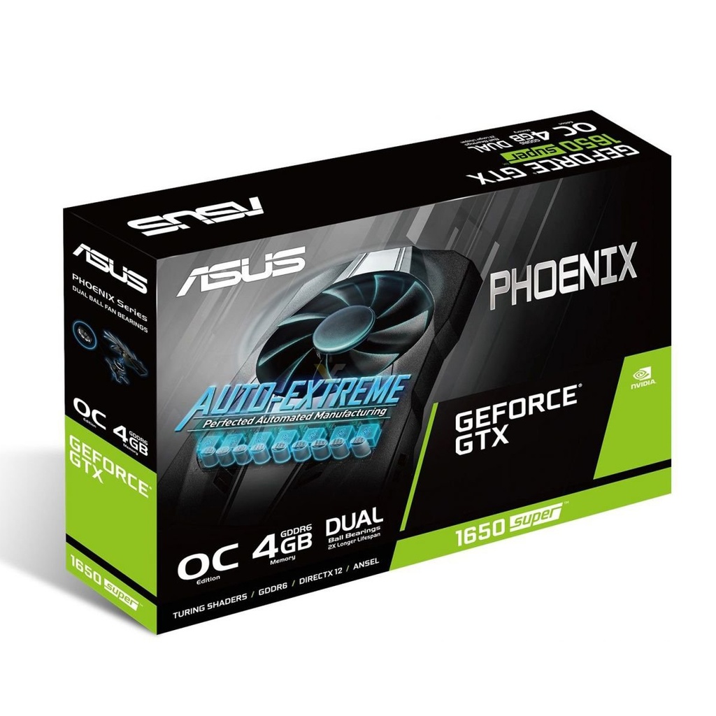 Tarjeta de Video ASUS Phoenix GTX 1650 4GB GDDR5 DVI/DP/HDMI