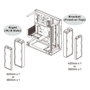 Case Thermaltake Core P3 TG Pro Snow/White/Wall, CA-1G4-00M6WN-09