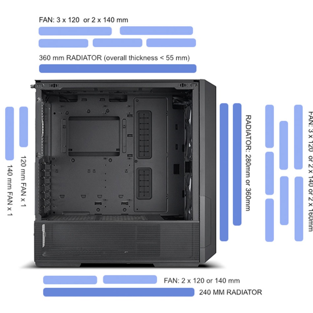 [11497] Case Lian Li - LANCOOL 216R Midtower - Black G99.LAN216RX.00