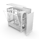 Case NZXT H5 Flow (2024) Compact Mid-Tower ATX, 2 x 120mm Fans, color Blanco CC-H52FW-01