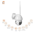 Camara de seguridad PTZ, NEXXT 2K para interperie con Wi-Fi, 355° grados de covertura, Deteccion y Tracking, Audio, Vision Nocturna, + Focos Smart 3pack Gratis