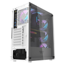 [17822] Case DarkFlash DK352 - 4 x Fan ARGB - Blanco, Malla metalica