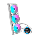 Enfriamiento Liquido Darkflash Nebula DN360D RGB BLANCO -  360mm, 1 inch LCD Digital display screen  Control via Software, 3-stage bomba de agua, Intel, AMD, compatible con: Aura, Mystic, Fusion, Polychrome