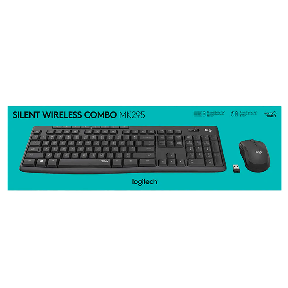 Combo de teclado y mouses Logitech MK295 silent wireless, 920-009792