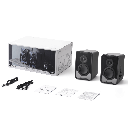 Parlante Edifier QR30 -30W (RMS) 0.75" silk  tweeters y 2.75"  mid-bass drivers Bluetooth V5.4  USB-A and AUX Negro