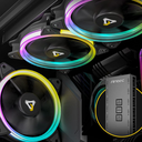 Ventilador Antec Neon 120 ARGB Fan - Pack 3 , ARGB PWM Fan. 800-1600RPM ± 10％