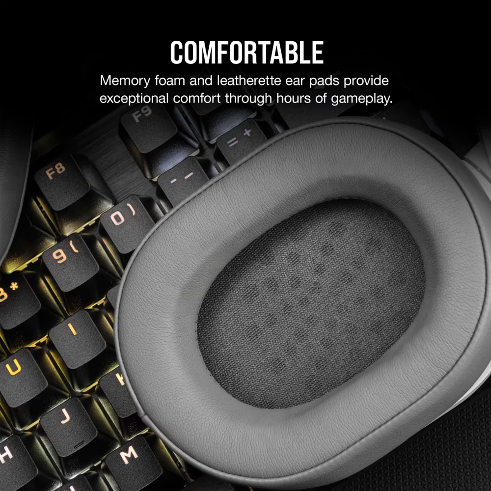 Headset Corsair HS55 Stereo Blanco - CA-9011261-NA