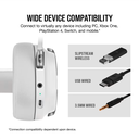 Headset Corsair Virtuoso RGB Wireless Blanco/Gris  CA-9011186-NA