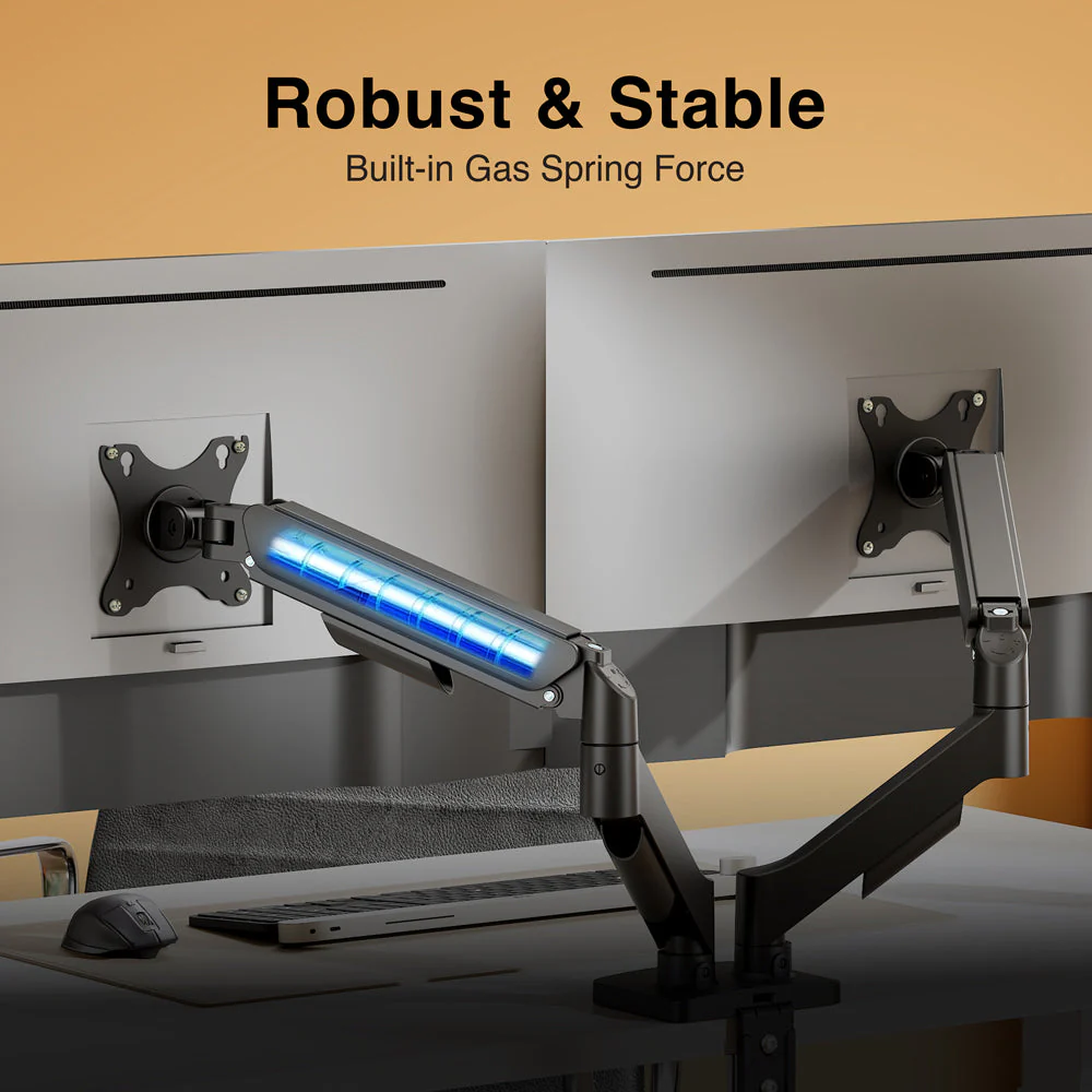 Soporte para monitor DUAL Argom, Hasta 32" Brazo articulado-  ARG-BR- 1615