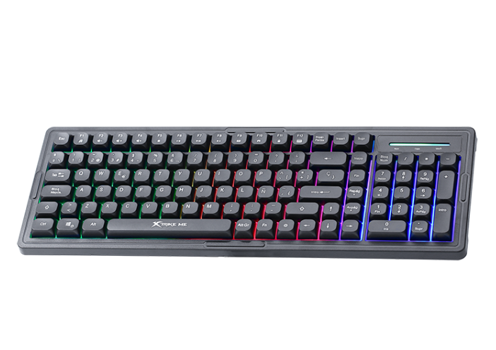 Teclado XtrikeMe Retroiluminado, Membrana, KB-309 BK